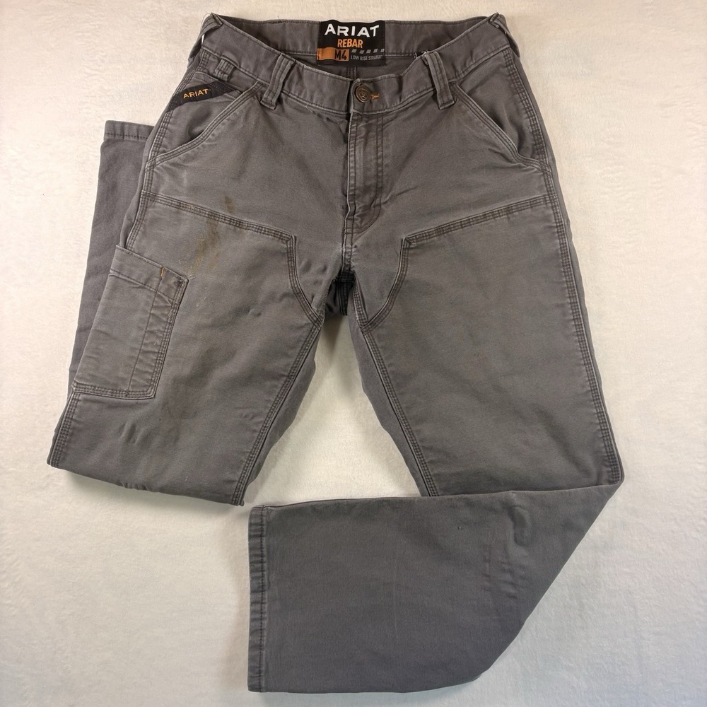 Ariat Rebar M4 Low Rise Straight Double Knee Work Pants 28x30 Heavy Wear